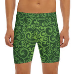 Green Irish Saint Patrick's Day Print Men's Long Boxer Briefs
