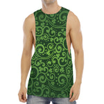 Green Irish Saint Patrick's Day Print Men's Muscle Tank Top