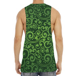 Green Irish Saint Patrick's Day Print Men's Muscle Tank Top