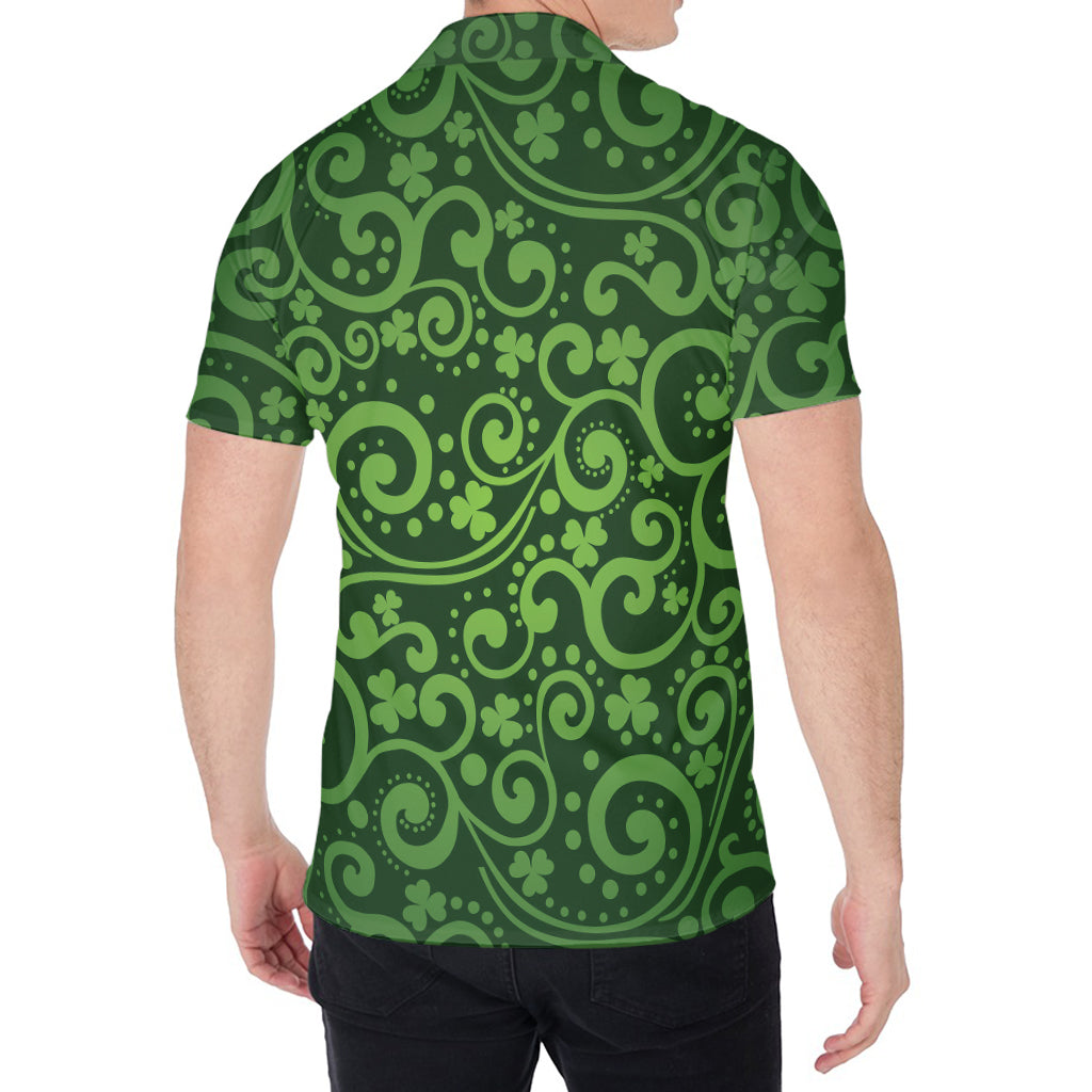 Green Irish Saint Patrick's Day Print Men's Shirt