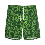 Green Irish Saint Patrick's Day Print Men's Sports Shorts