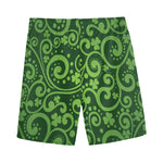 Green Irish Saint Patrick's Day Print Men's Sports Shorts