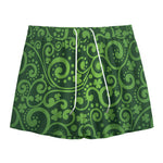 Green Irish Saint Patrick's Day Print Mesh Shorts