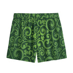 Green Irish Saint Patrick's Day Print Mesh Shorts