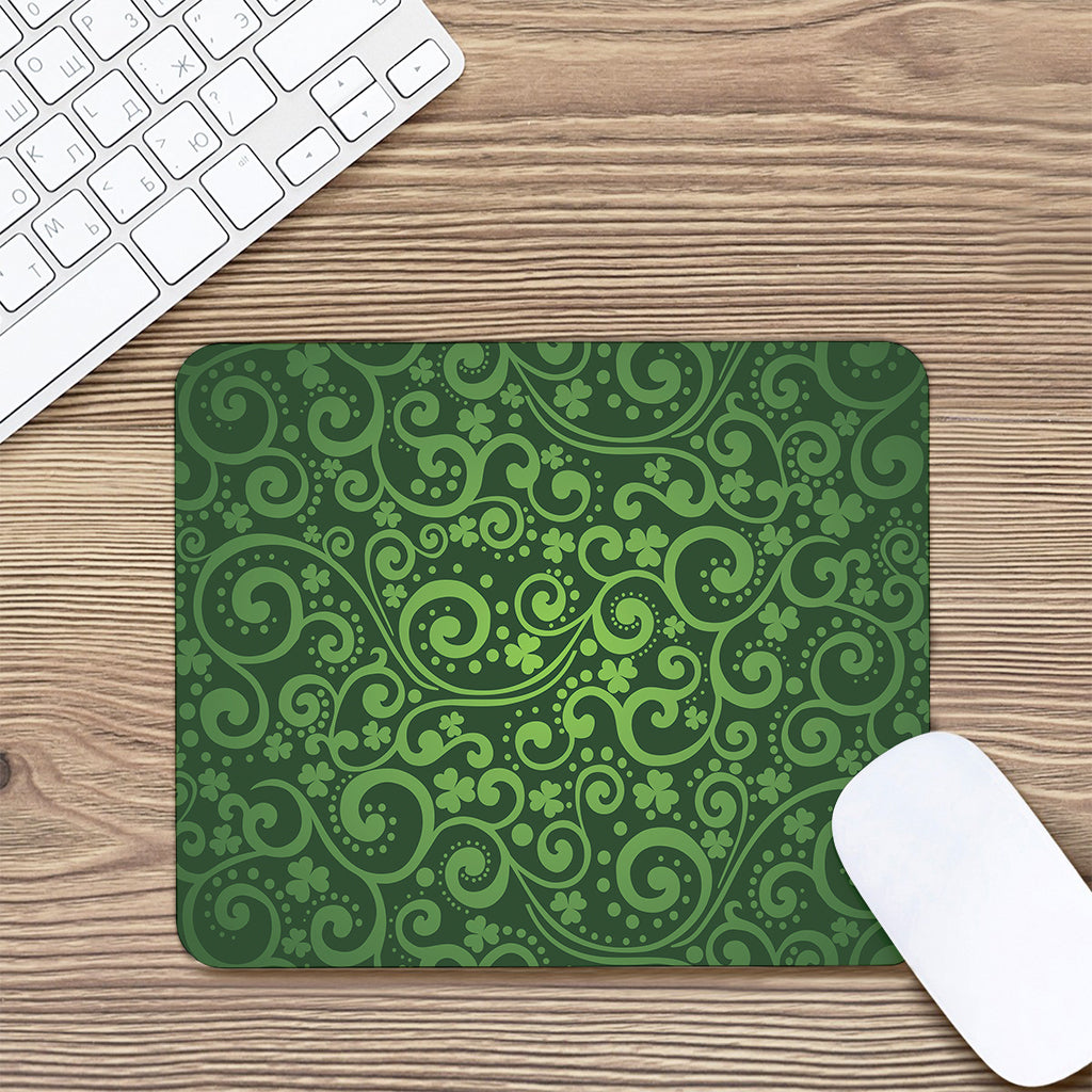 Green Irish Saint Patrick's Day Print Mouse Pad