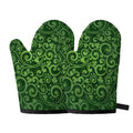 Green Irish Saint Patrick's Day Print Oven Mitts
