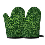Green Irish Saint Patrick's Day Print Oven Mitts