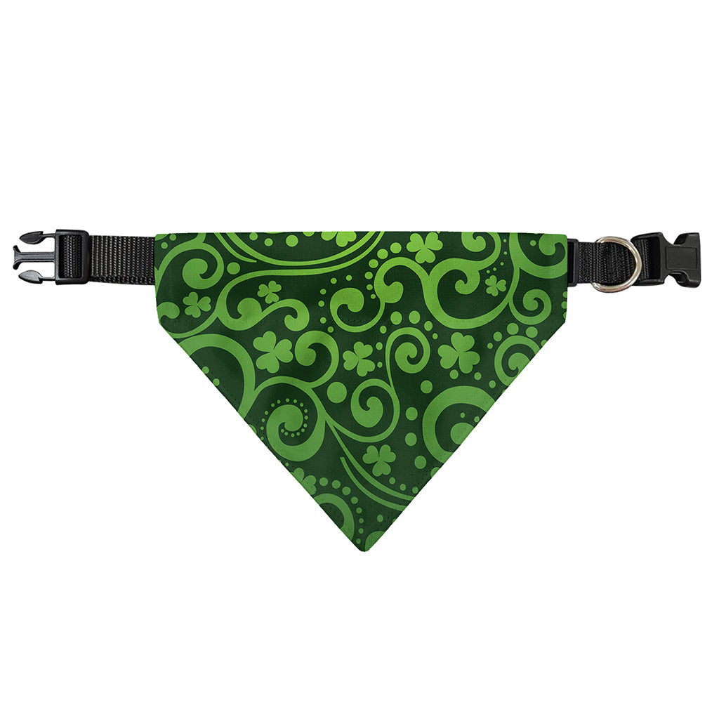 Green Irish Saint Patrick's Day Print Over The Collar Dog Bandana