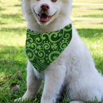 Green Irish Saint Patrick's Day Print Over The Collar Dog Bandana