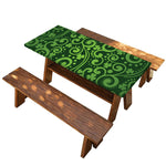 Green Irish Saint Patrick's Day Print Picnic Table Cover