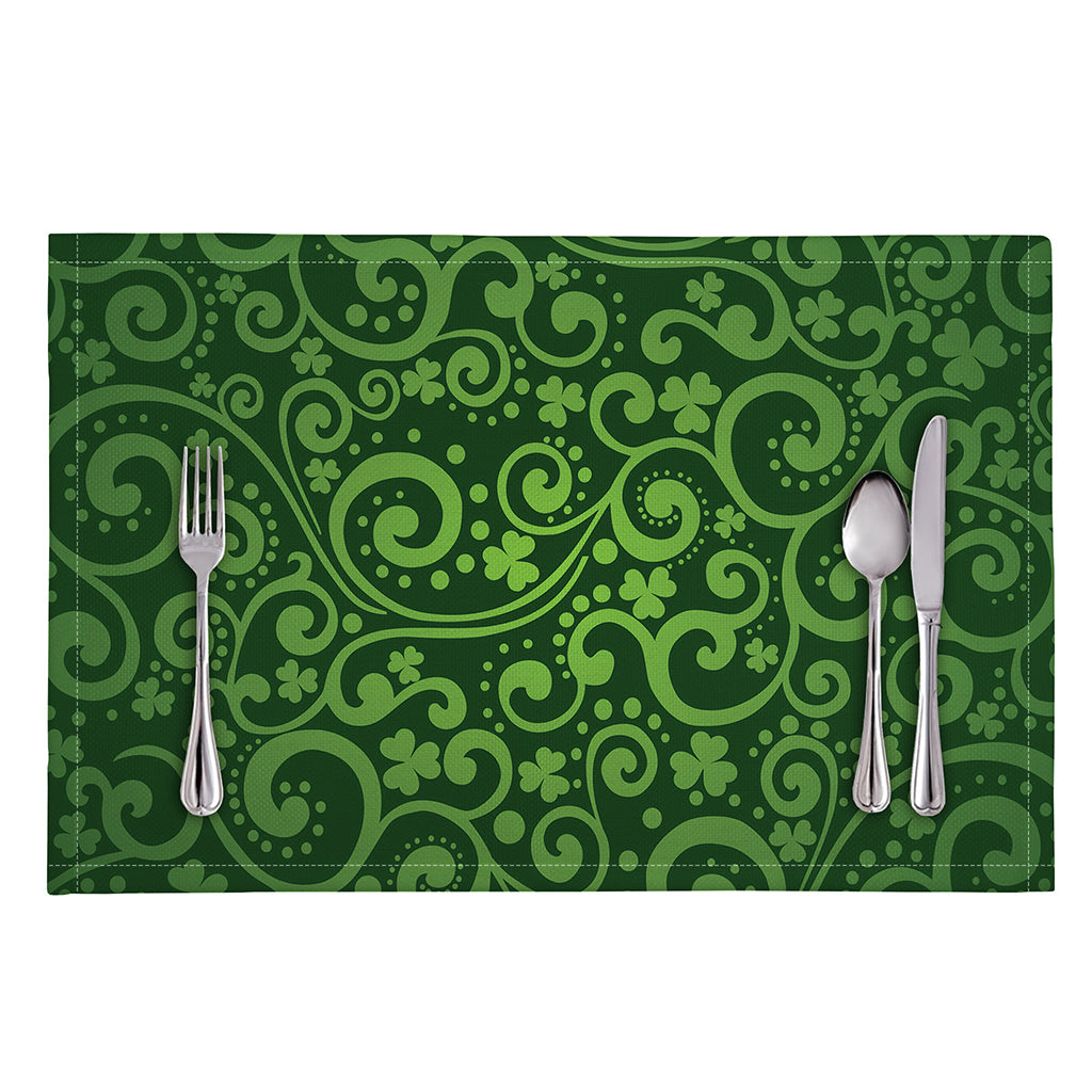 Green Irish Saint Patrick's Day Print Placemat