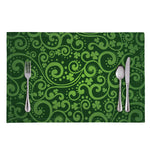 Green Irish Saint Patrick's Day Print Placemat