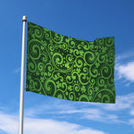 Green Irish Saint Patrick's Day Print Polyester Flag