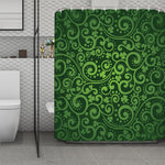 Green Irish Saint Patrick's Day Print Polyester Shower Curtain