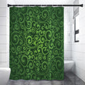 Green Irish Saint Patrick's Day Print Premium Shower Curtain