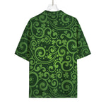 Green Irish Saint Patrick's Day Print Rayon Hawaiian Shirt