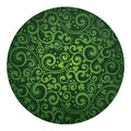 Green Irish Saint Patrick's Day Print Round Blanket