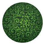 Green Irish Saint Patrick's Day Print Round Blanket