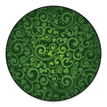 Green Irish Saint Patrick's Day Print Round Floor Mat