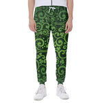 Green Irish Saint Patrick's Day Print Scuba Joggers