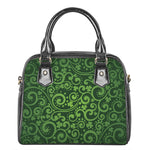 Green Irish Saint Patrick's Day Print Shoulder Handbag