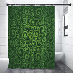 Green Irish Saint Patrick's Day Print Shower Curtain