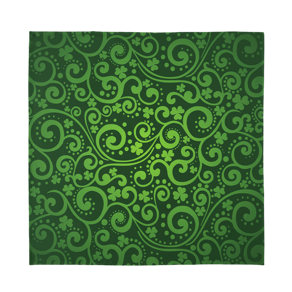 Green Irish Saint Patrick's Day Print Silk Bandana