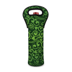 Green Irish Saint Patrick's Day Print Single Neoprene Wine Tote