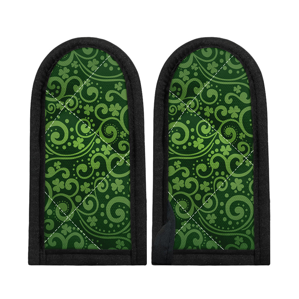 Green Irish Saint Patrick's Day Print Skillet Handle Cover