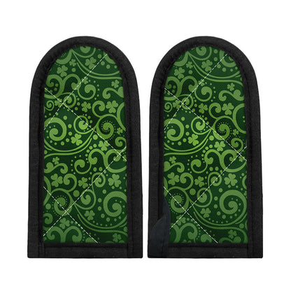 Green Irish Saint Patrick's Day Print Skillet Handle Cover