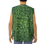 Green Irish Saint Patrick's Day Print Sleeveless Baseball Jersey