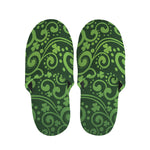 Green Irish Saint Patrick's Day Print Slippers