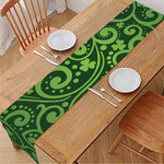 Green Irish Saint Patrick's Day Print Table Runner