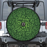 Green Irish Saint Patrick's Day Print Tire Cover With Camera Hole