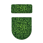Green Irish Saint Patrick's Day Print Toilet Lid And Tank Cover Set