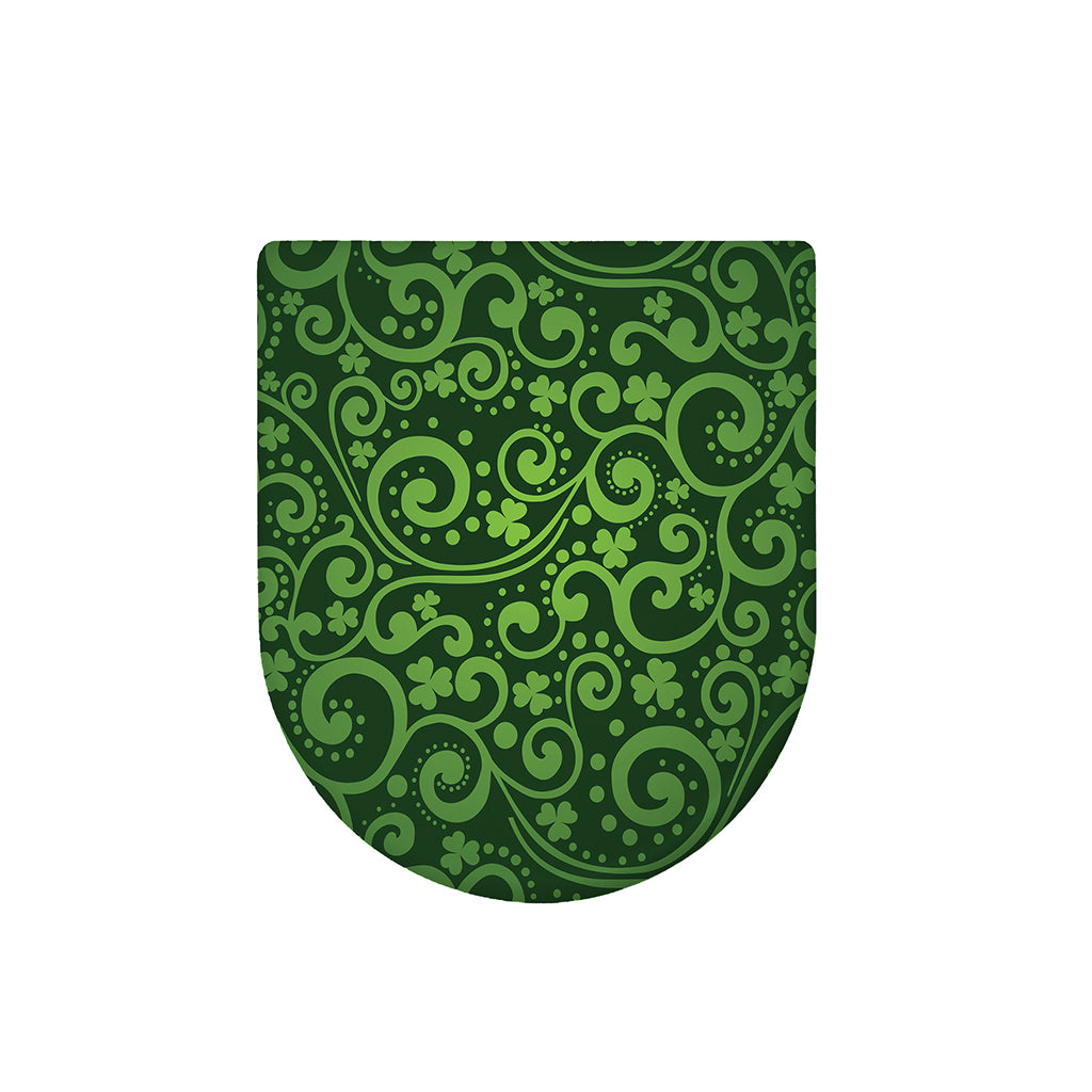 Green Irish Saint Patrick's Day Print Toilet Lid Cover