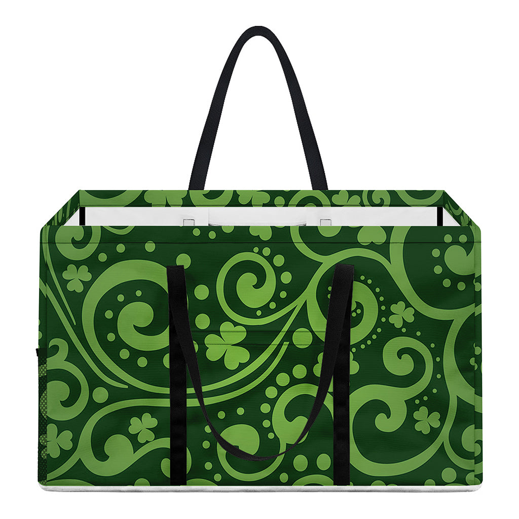 Green Irish Saint Patrick's Day Print Utility Tote Bag