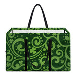 Green Irish Saint Patrick's Day Print Utility Tote Bag