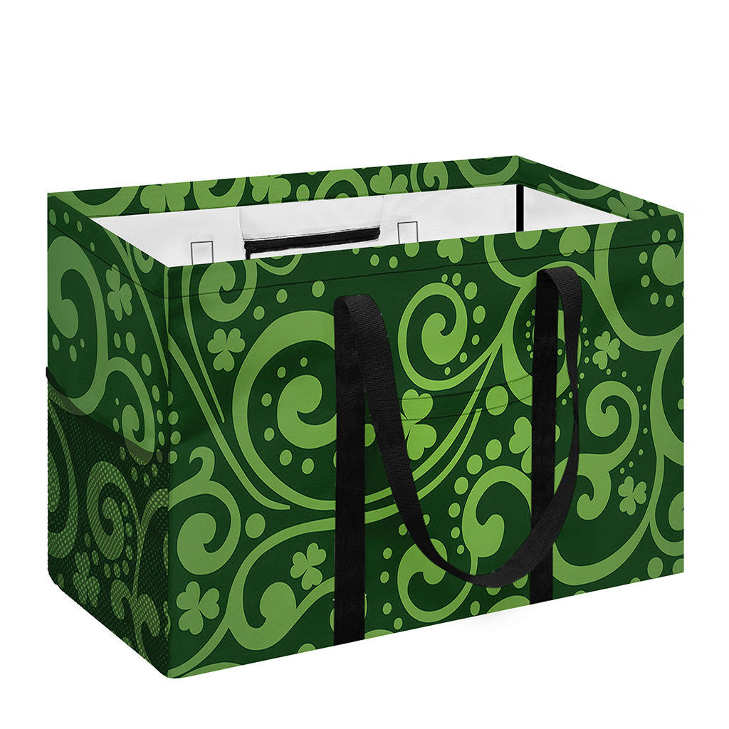Green Irish Saint Patrick's Day Print Utility Tote Bag