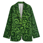 Green Irish Saint Patrick's Day Print Women's Blazer