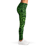 Green Irish Saint Patrick's Day Print Women's Leggings