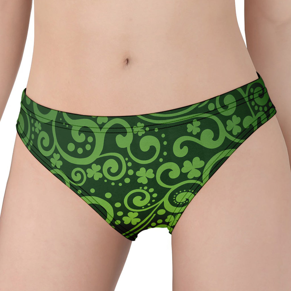 Green Irish Saint Patrick's Day Print Women's Panties