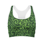 Green Irish Saint Patrick's Day Print Women's Sports Bra