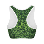 Green Irish Saint Patrick's Day Print Women's Sports Bra