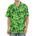 Green Ivy Leaf Pattern Print Aloha Shirt