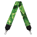 Green Ivy Leaf Pattern Print Bag Strap