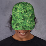 Green Ivy Leaf Pattern Print Baseball Cap