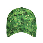 Green Ivy Leaf Pattern Print Baseball Cap