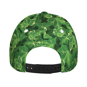 Green Ivy Leaf Pattern Print Baseball Cap