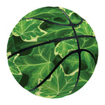 Green Ivy Leaf Pattern Print Basketball